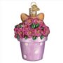 Kitten in Flower Pot Glass Ornament – Old World Christmas